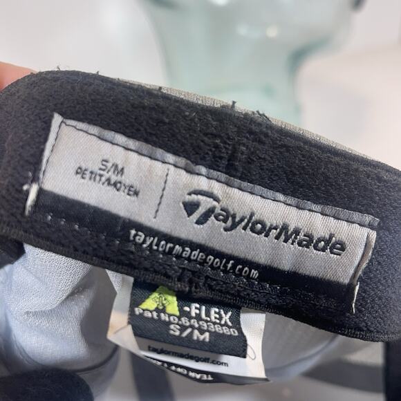 TaylorMade AeroBurner R15 Hat Gray S/M Flex Fit Fitted Golf Cap New Era - Picture 8 of 8